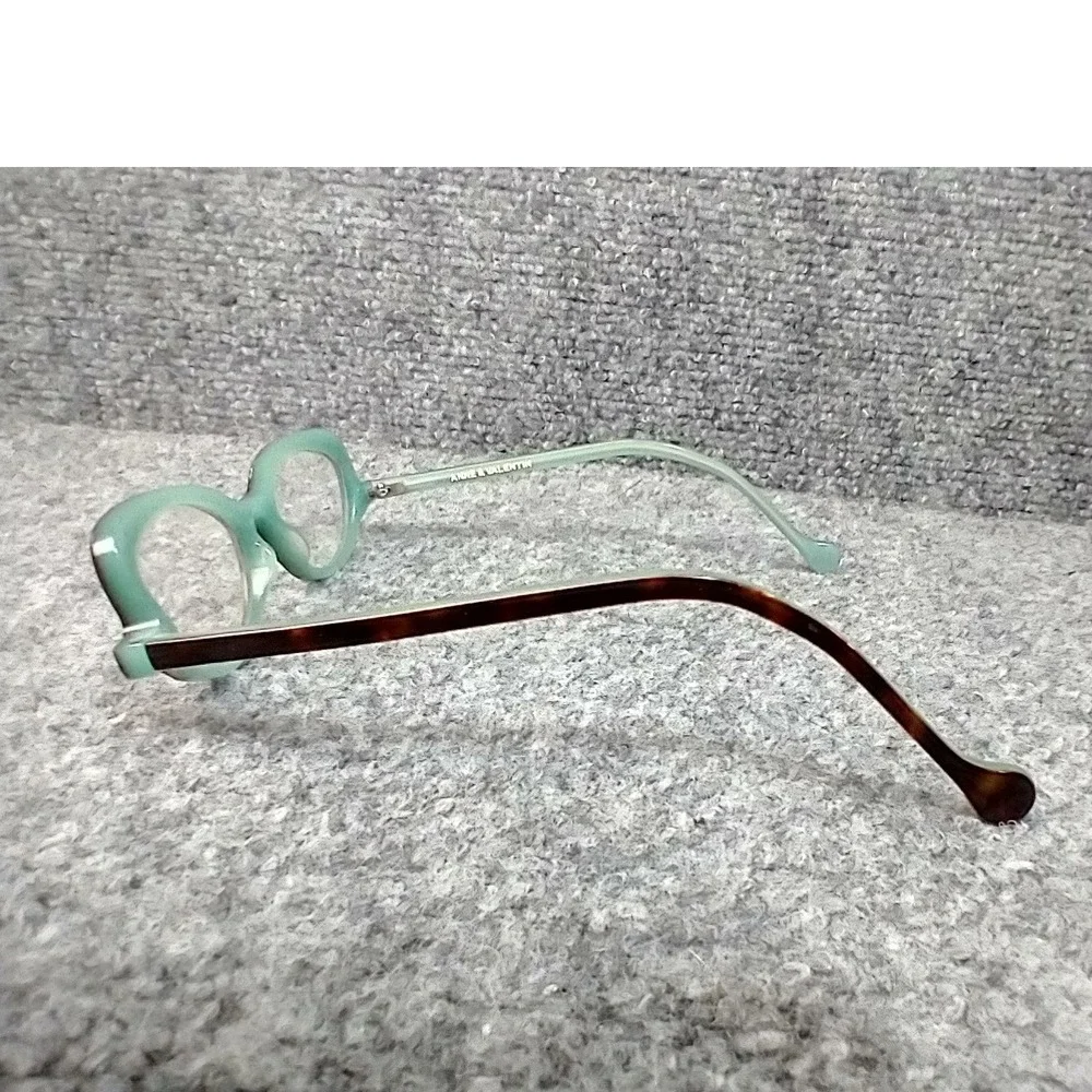 Anne & Valentin Amy 1408 Eyeglasses Tortoise Mint Green Cat Eye Frames France